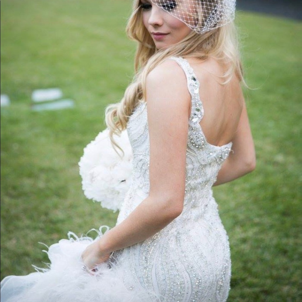 STEPHEN YEARICK WEDDING DRESS WHITE 
Style # 13850